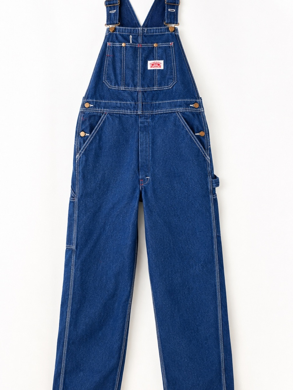 Round House USA Made Dark Wash Denim Bib Overalls Workwear NWOT